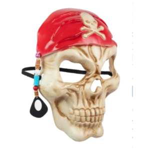 mascara calavera pirata hallaween